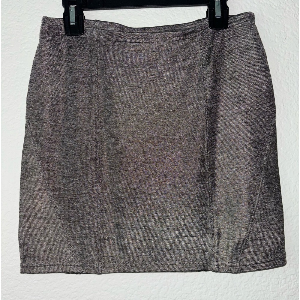RVCA Grey Shimmery Pencil Skirt Size S